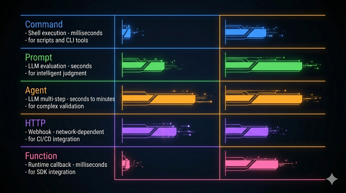Five Hook Types